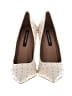 BCBGMAXAZRIA 100% Leather Polka Dots Ivory Heels Size 10 - photo 2