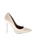 BCBGMAXAZRIA 100% Leather Polka Dots Ivory Heels Size 10 - photo 1