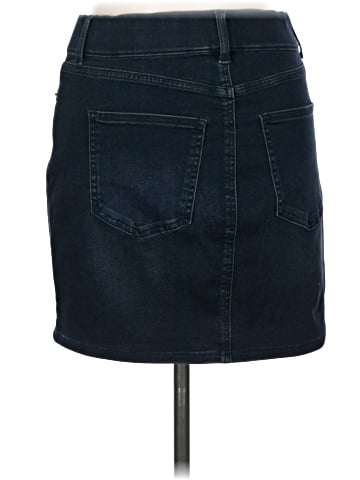 Cosmic Blue Love Denim Skirt (view 2)