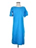 Talbots Solid Blue Casual Dress Size S - photo 1