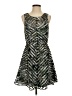 Parker Chevron-herringbone Green Cocktail Dress Size XS - photo 1