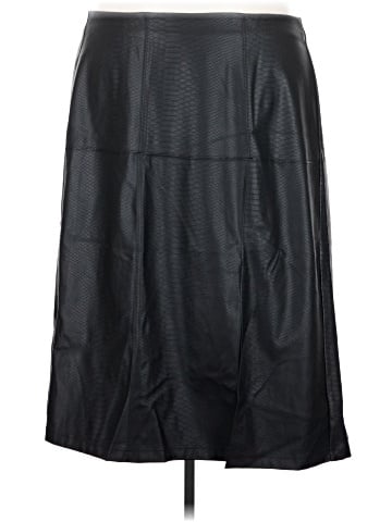 Ava & Viv Faux Leather Skirt (view 1)