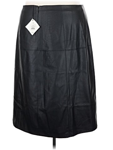 Ava & Viv Faux Leather Skirt (view 2)