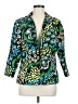 Laura Max 100% Polyester Print Green Blazer Size L - photo 1
