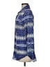 David Cline Blue Long Sleeve Blouse Size M - photo 5