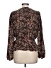 Nine Britton 100% Polyester Brown 3/4 Sleeve Blouse Size L (petite) - photo 2