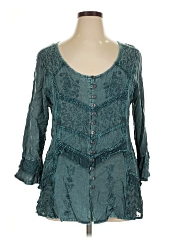The Pyramid Collection 3/4 Sleeve Blouse (view 1)