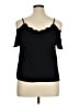 Monteau Black Short Sleeve Top Size XL - photo 2
