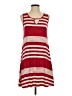Espresso Stripes Red Casual Dress Size S - photo 1