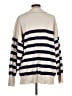 Free People Stripes Ivory Pullover Sweater Size L - photo 2