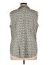 Talbots Tweed Green Sleeveless Button-Down Shirt Size 16 - photo 2