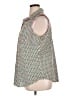 Talbots Tweed Green Sleeveless Button-Down Shirt Size 16 - photo 5