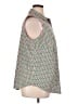 Talbots Tweed Green Sleeveless Button-Down Shirt Size 16 - photo 4