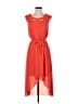 Jessica Simpson 100% Polyester Solid Red Casual Dress Size 4 - photo 1