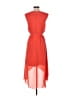 Jessica Simpson 100% Polyester Solid Red Casual Dress Size 4 - photo 2