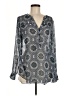 Lucky Brand Paisley Gray Long Sleeve Blouse Size M - photo 1