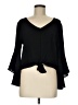 Peppermint Black 3/4 Sleeve Blouse Size M - photo 1