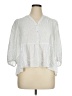Primark 100% Viscose Polka Dots White 3/4 Sleeve Blouse Size 14 - photo 1