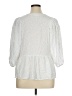 Primark 100% Viscose Polka Dots White 3/4 Sleeve Blouse Size 14 - photo 2