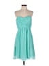 Donna Morgan 100% Polyester Solid Teal Cocktail Dress Size 6 - photo 1