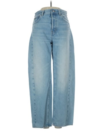 Madewell Pieced Barrel-Leg Jeans in Foster Wash (view 1)