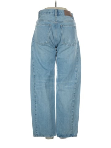 Madewell Pieced Barrel-Leg Jeans in Foster Wash (view 2)