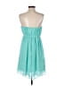 Donna Morgan 100% Polyester Solid Teal Cocktail Dress Size 6 - photo 2