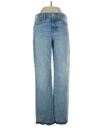 Madewell The '90s Straight Mid-Rise Jean in Barbosa Wash (view 1)