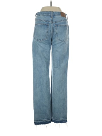 Madewell The '90s Straight Mid-Rise Jean in Barbosa Wash (view 2)