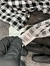 Love Tree 100% Rayon Houndstooth Black Long Sleeve Button-Down Shirt Size L - photo 8