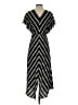 Maje 100% Viscose Chevron-herringbone Black Casual Dress Size Sm (1) - photo 2