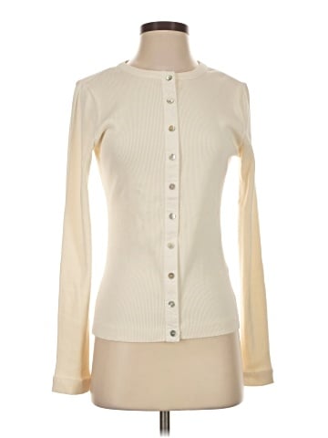 Madewell Garment-Dyed Ribbed Cardigan Tee (view 1)