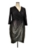Lane Bryant Metallic Black Cocktail Dress Size 18 (petite) - photo 1
