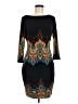Cache Graphic Black Cocktail Dress Size M - photo 1