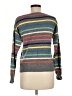 I Love H81 Stripes Gray Pullover Sweater Size M - photo 2