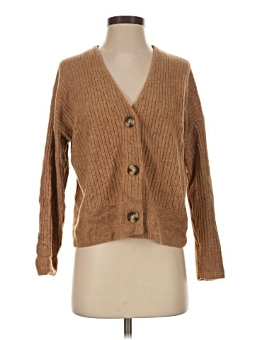 Madewell Cameron Ribbed Cardigan Sweater in Coziest Yarn (view 1)