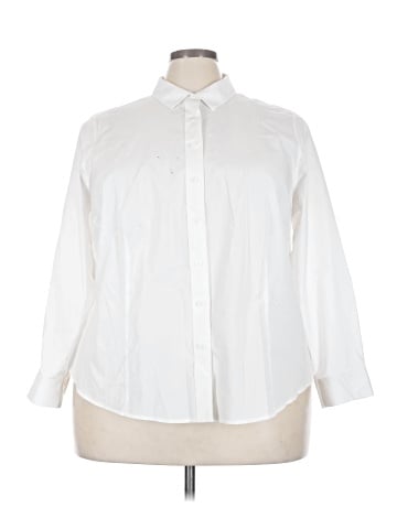 Talbots 3/4 Sleeve Button-Down Shirt (view 1)