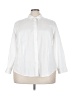 Talbots White 3/4 Sleeve Button-Down Shirt Size 22 Petite - photo 1