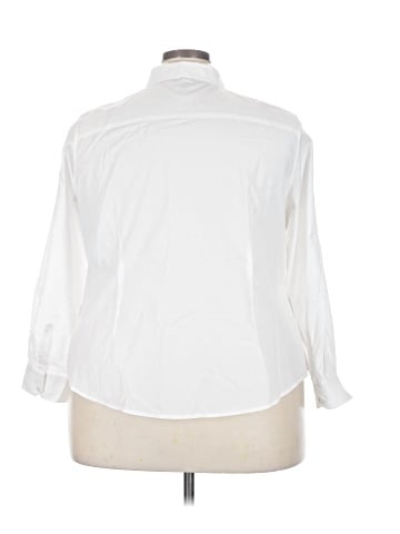 Talbots 3/4 Sleeve Button-Down Shirt (view 2)