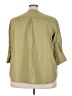 J.Crew Green 3/4 Sleeve Button-Down Shirt Size 3X - photo 2