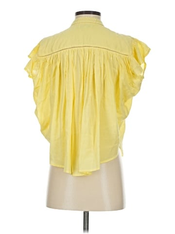 Madewell Shirred Lace-Trim Top (view 2)