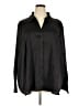 H&M Solid Black Long Sleeve Blouse Size 4X - photo 1