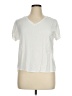 Alexander Jordan 100% Rayon White Short Sleeve Blouse Size XL - photo 1