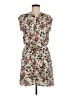 DR2 100% Polyester Floral Ivory Casual Dress Size M - photo 1