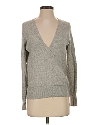 Madewell Wrap-Front Pullover Sweater in Coziest Yarn (view 1)