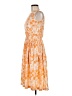 Unbranded Print Orange Cocktail Dress Size 9 - photo 5