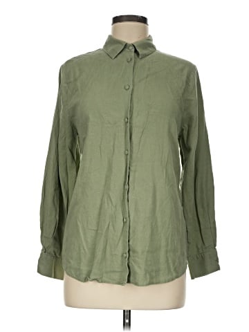 Zara Long Sleeve Button-Down Shirt (view 1)