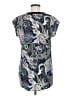 DR2 100% Rayon Paisley Blue Short Sleeve Blouse Size M - photo 2