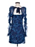 Amanda Uprichard 100% Polyester Paisley Blue Cocktail Dress Size S - photo 2