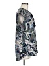 DR2 100% Rayon Paisley Blue Short Sleeve Blouse Size M - photo 4